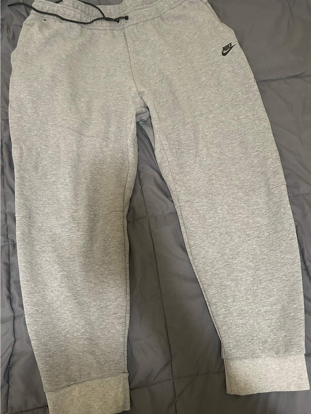 Nike sportswear Tech Light Grey Fleece Joggers